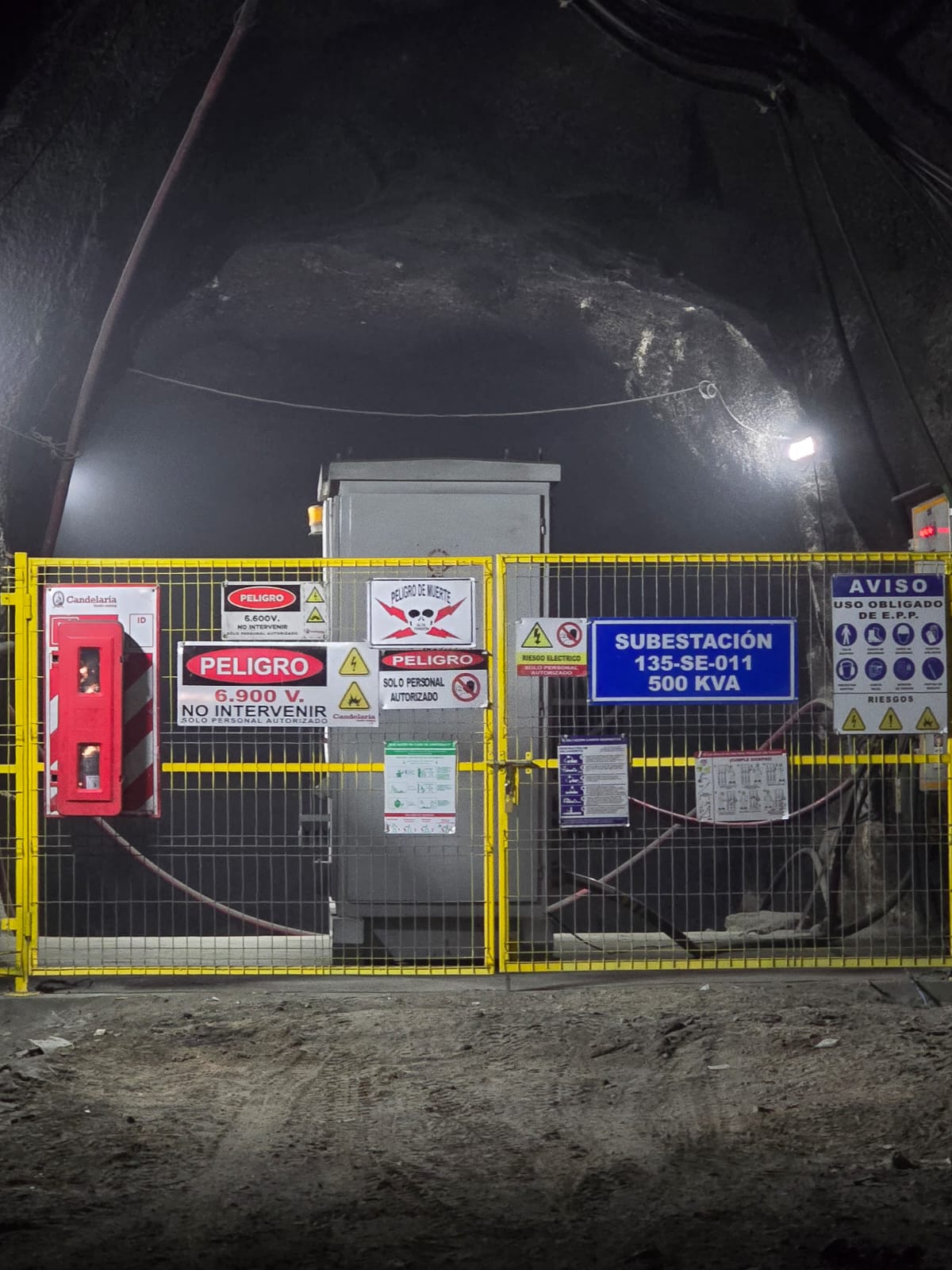 Servicios eléctricos en minería subterránea